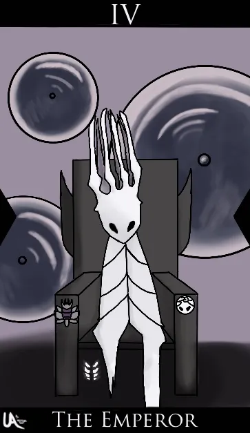 The Pale King in tarot card form